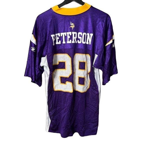 Y2K Reebok Vikings Peterson Jersey Medium - Picture 3 of 4